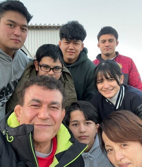 پدری ایرانی با ۶ فرزند کشتی‌گیر مشهور در ژاپن